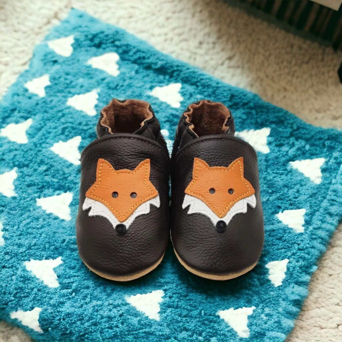 Fox Baby Shoes Cow Leather Booties