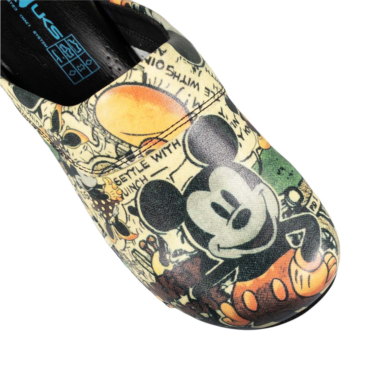 Mickey Mouse Leather Indoor Outdoor Anti-Slip Slippers Clogs