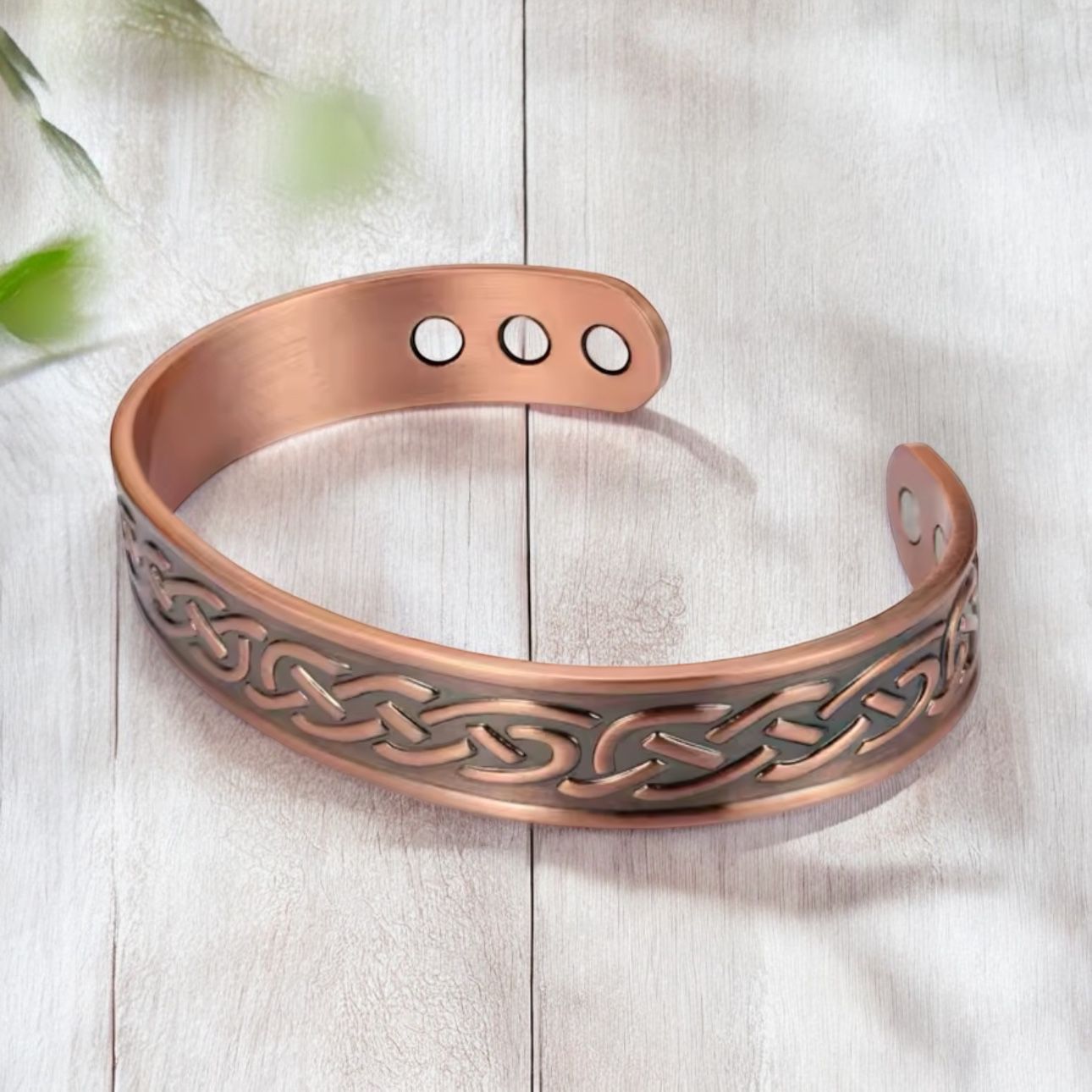 Celtic Copper Magnetic Therapy Bracelet for Style & Wellness